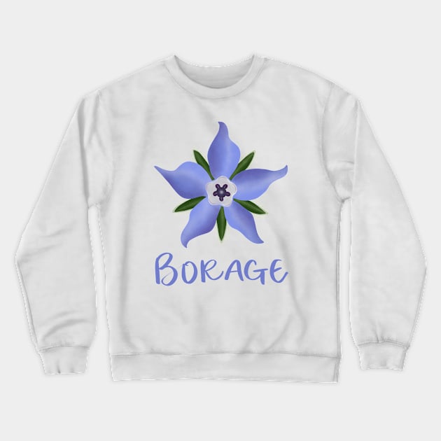 Borage Crewneck Sweatshirt by Strong with Purpose